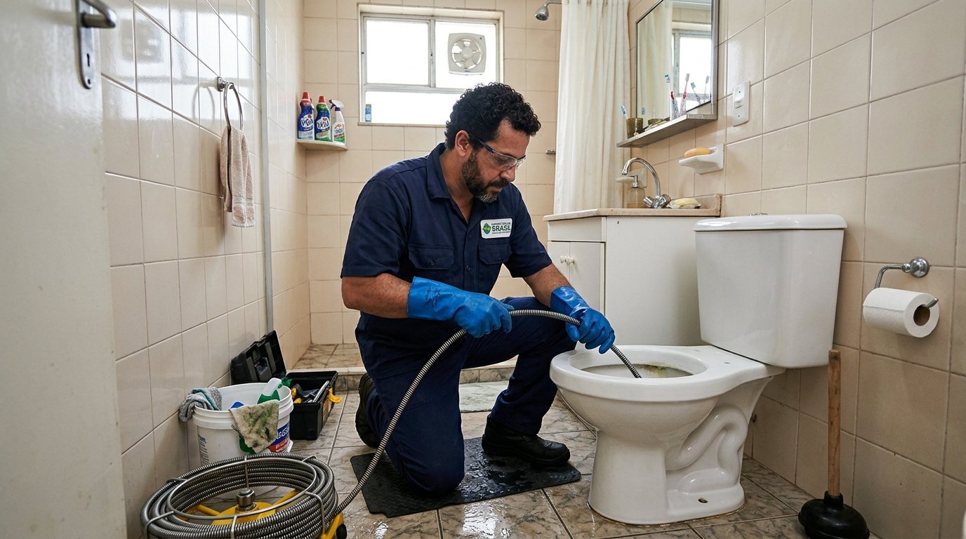 Desentupimento de vaso sanitário em Belo Horizonte-MG