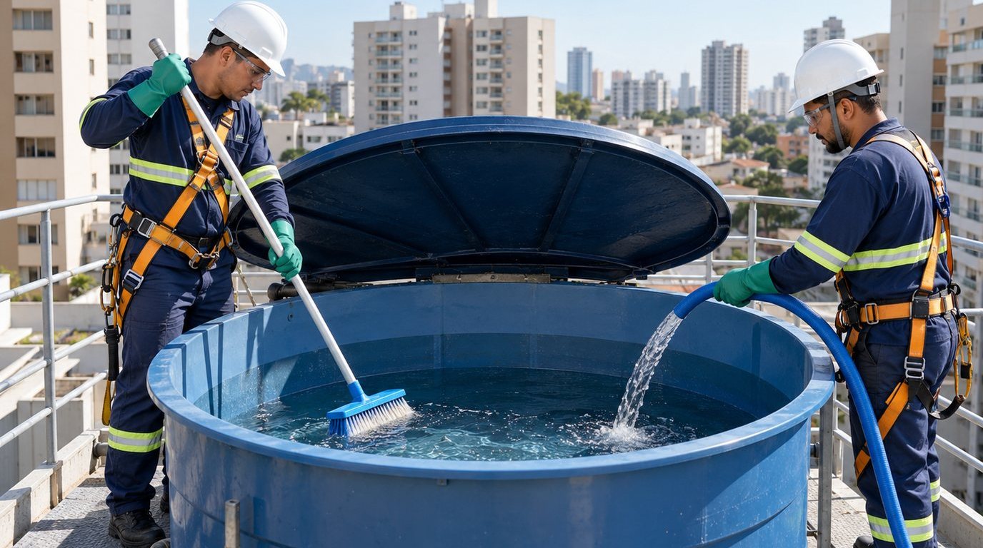Troca de Caixa d'Água